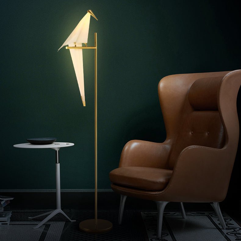 Elegant Magnetisk Origami Fågel Lampa LED