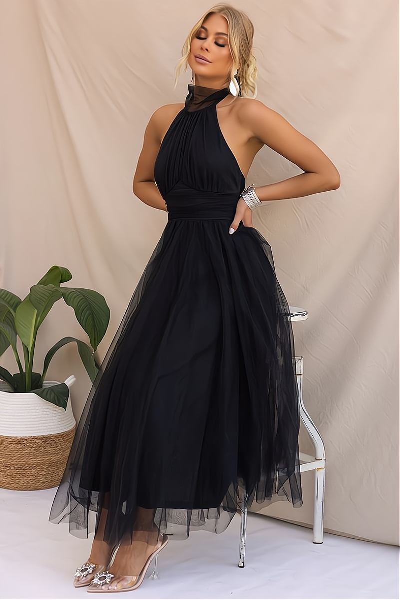 Elegant ärmlös festklänning – stilfull & bekväm