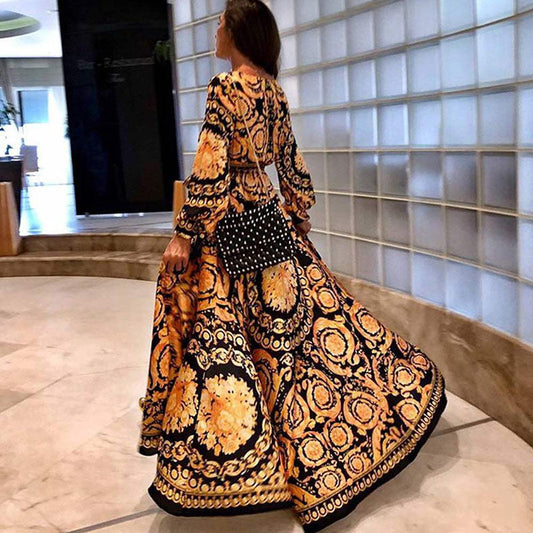 Elegant Flödande Maxiklänning – Stil & Komfort