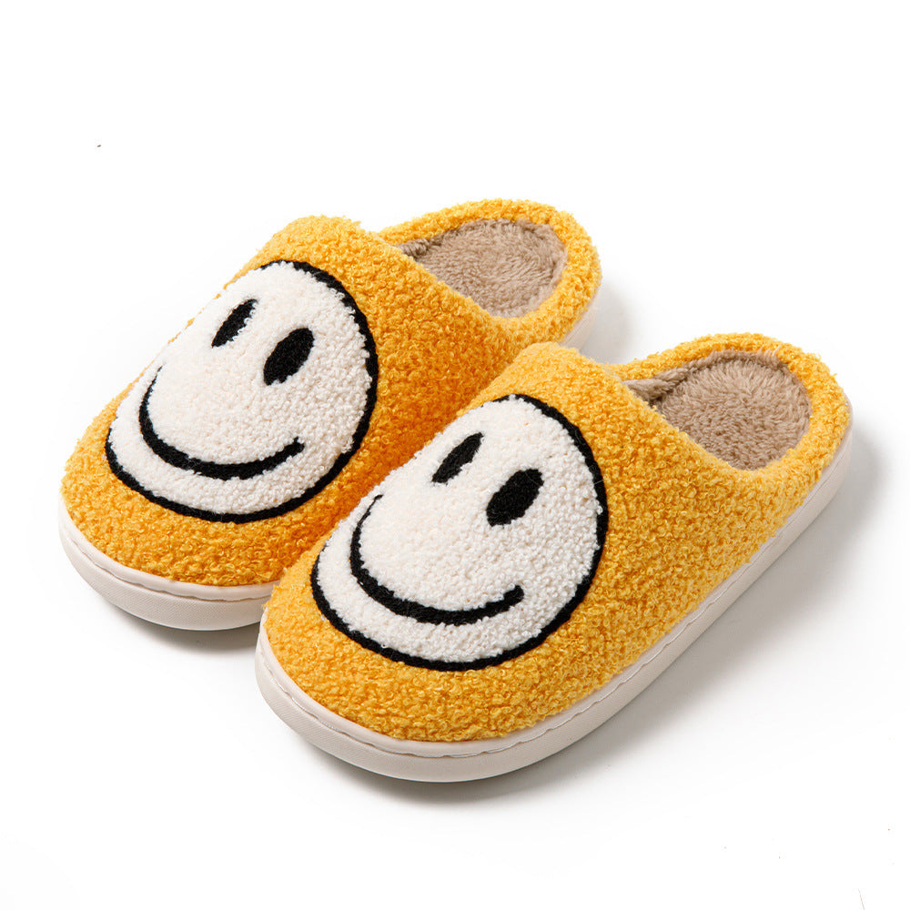 Mysiga Smiley Face Plyschsandaletter – Komfort & Stil