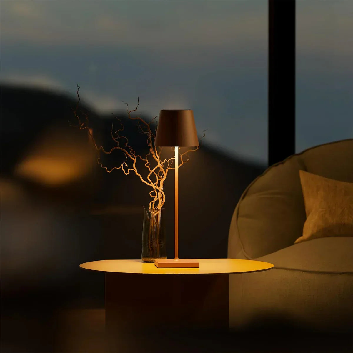 Modern Dimbar Bordslampa med Touchkontroll – Stilren & Trådlös