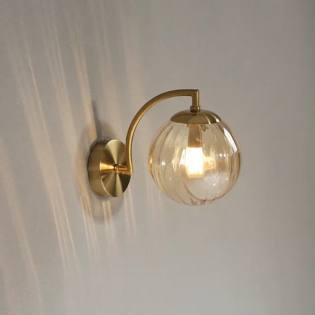 Elegant Modern Glas Vägglampa – Stilren Belysning