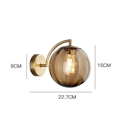 Elegant Modern Glas Vägglampa – Stilren Belysning