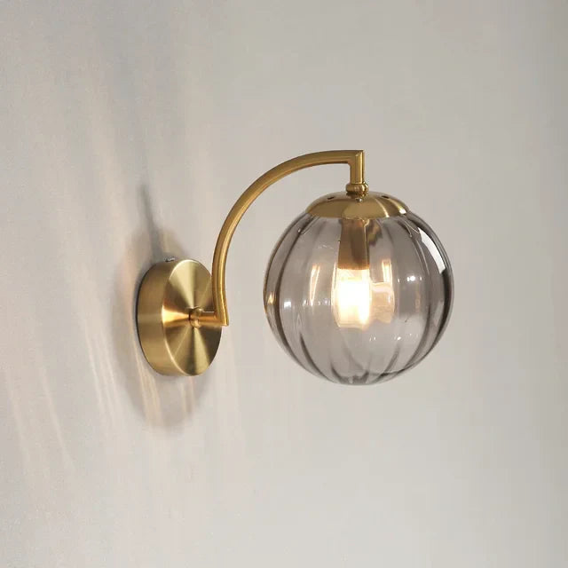 Elegant Modern Glas Vägglampa – Stilren Belysning