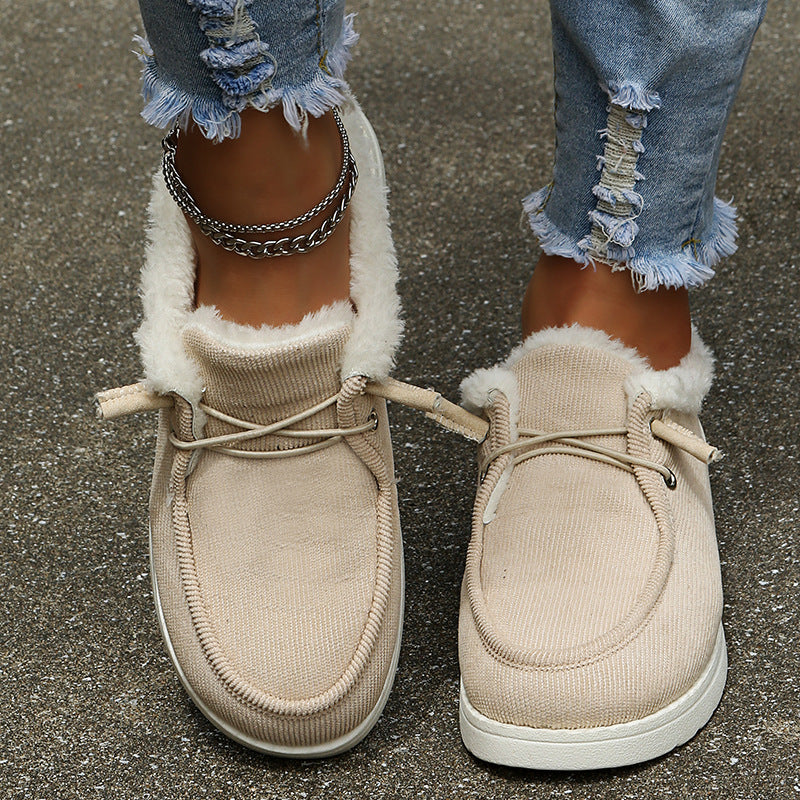 Eleganta Vintersneakers med Mysigt Foder