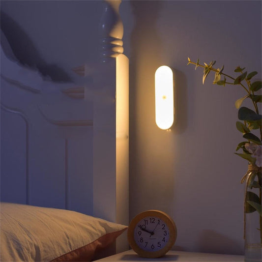 Smart Rörelsesensor Vägglampa – USB-laddningsbar Komfort
