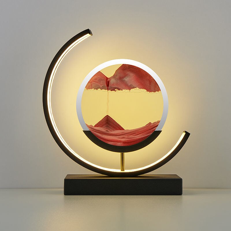 Abyss 3D Sand Skål Bordslampa – Avkopplande LED-design