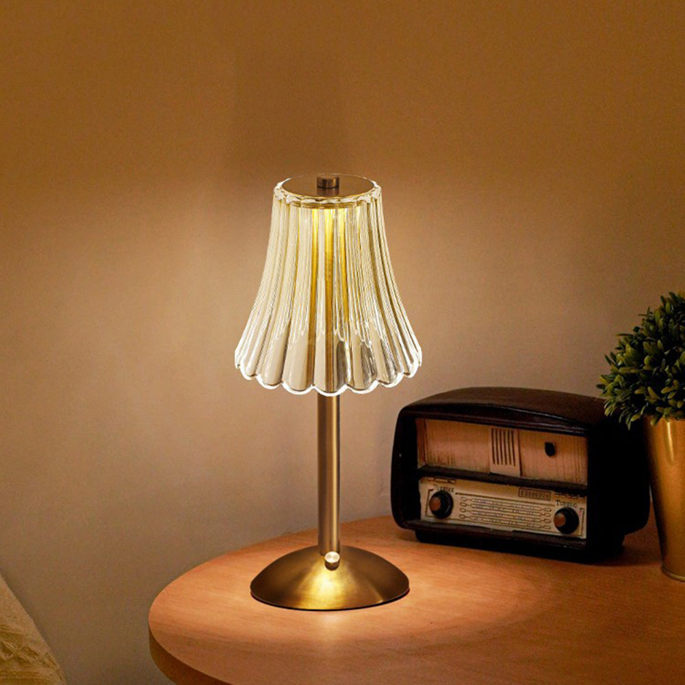 Elegant Retro LED Bordslampa – Justerbar & Uppladdningsbar