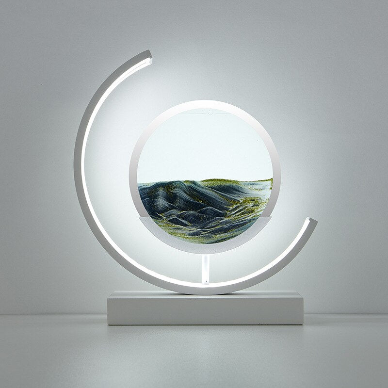 Abyss 3D Sand Skål Bordslampa – Avkopplande LED-design