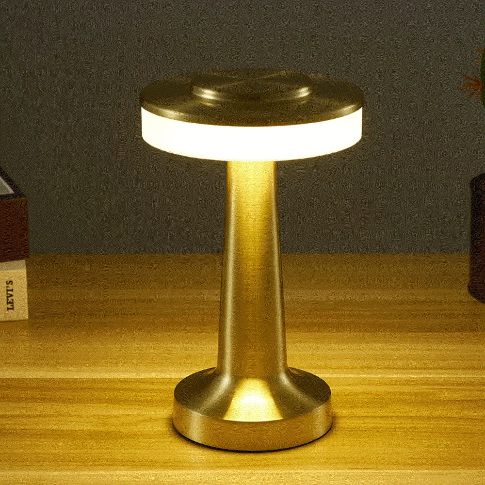 Elegant Trådlös LED Bordslampa med Dimmer