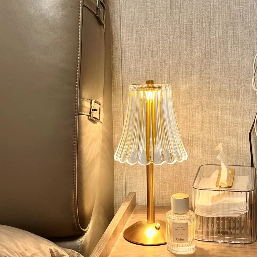 Elegant Retro LED Bordslampa – Justerbar & Uppladdningsbar