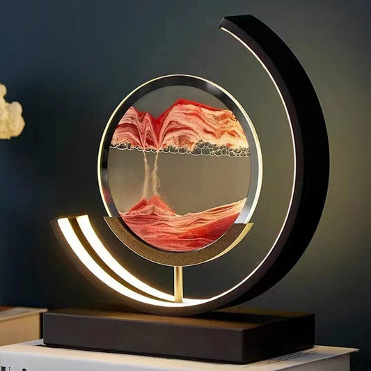 Abyss 3D Sand Skål Bordslampa – Avkopplande LED-design