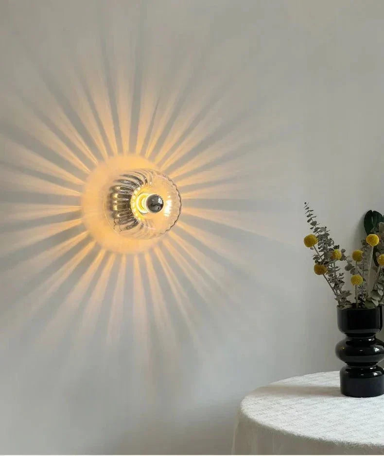 Elegant Bauhaus Vägglampa – Stilren Glasarmatur
