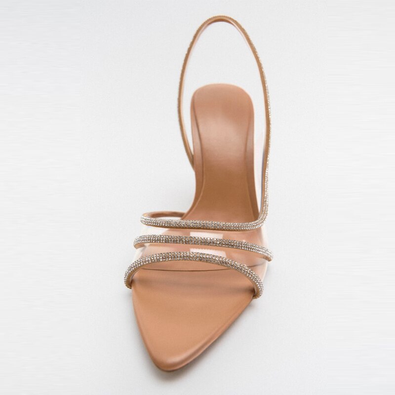 Eleganta Stiletto Sandaler med Peep Toe