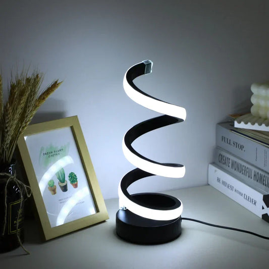 Modern S-formad LED Skrivbordslampa – Stilfull Belysning