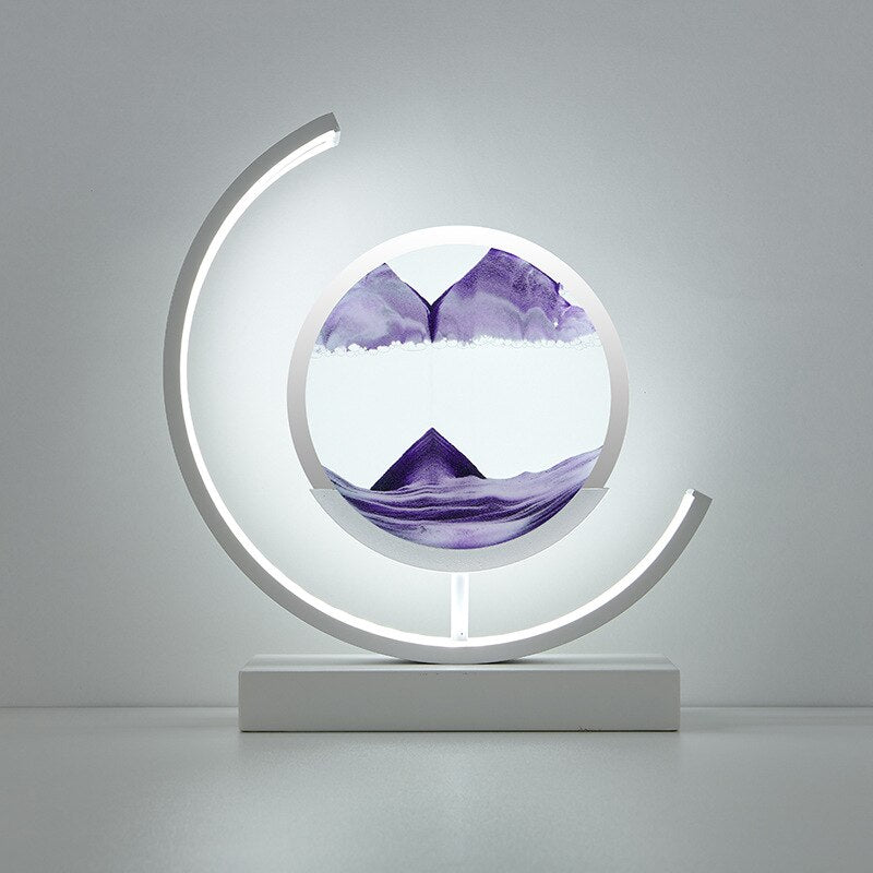 Abyss 3D Sand Skål Bordslampa – Avkopplande LED-design