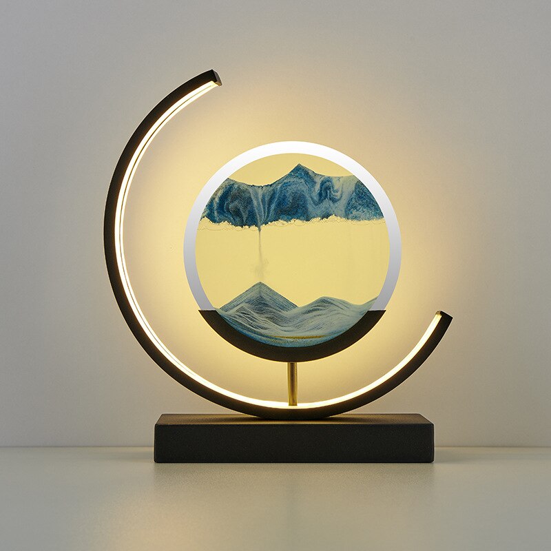 Abyss 3D Sand Skål Bordslampa – Avkopplande LED-design