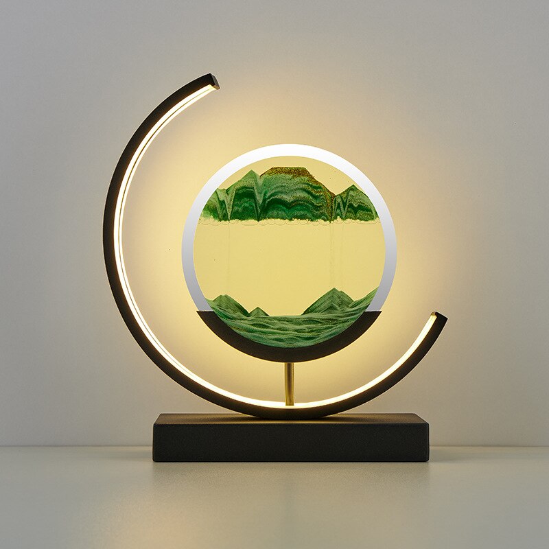 Abyss 3D Sand Skål Bordslampa – Avkopplande LED-design