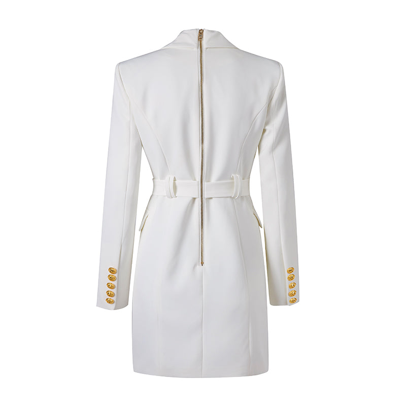 Elegant Blazer Klänning med Midjeband – Stilfull & Lyxig