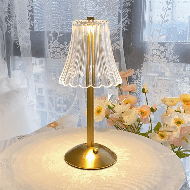 Elegant Retro LED Bordslampa – Justerbar & Uppladdningsbar