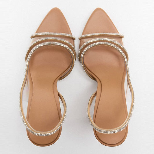 Eleganta Stiletto Sandaler med Peep Toe