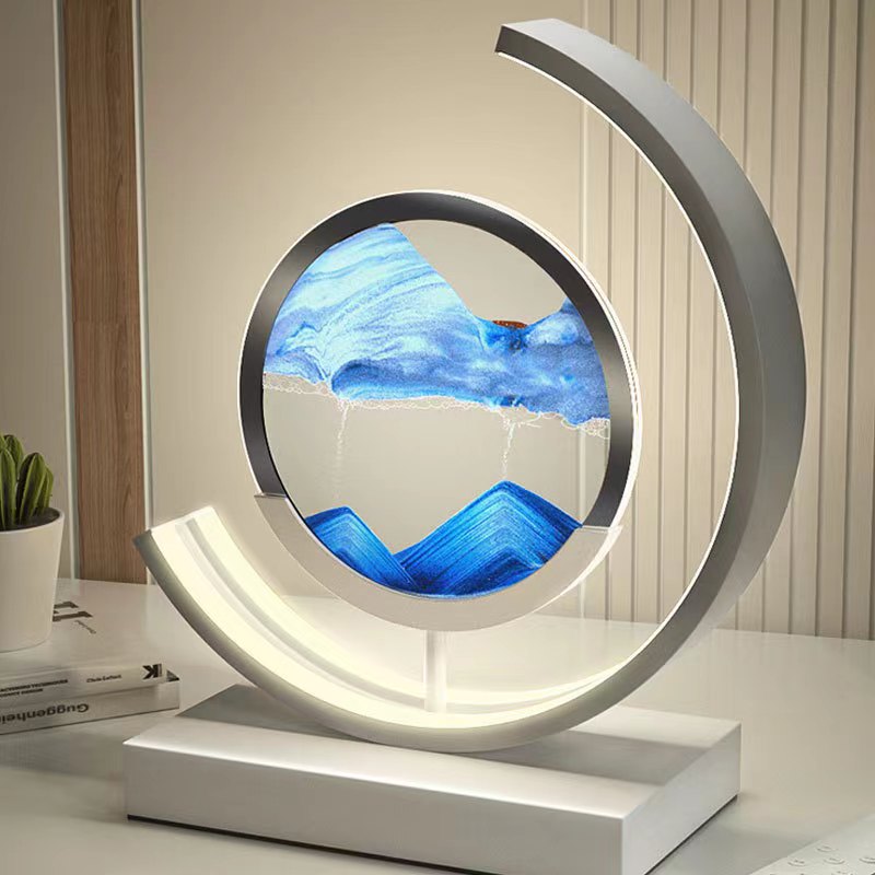 Abyss 3D Sand Skål Bordslampa – Avkopplande LED-design
