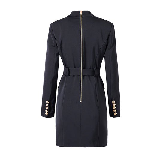 Elegant Blazer Klänning med Midjeband – Stilfull & Lyxig