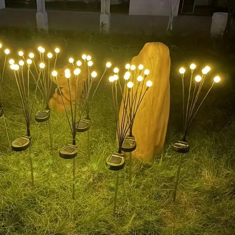 Elegant Solcellsdrivna LED Trädgårdslampor – Stilren Utomhusbelysning