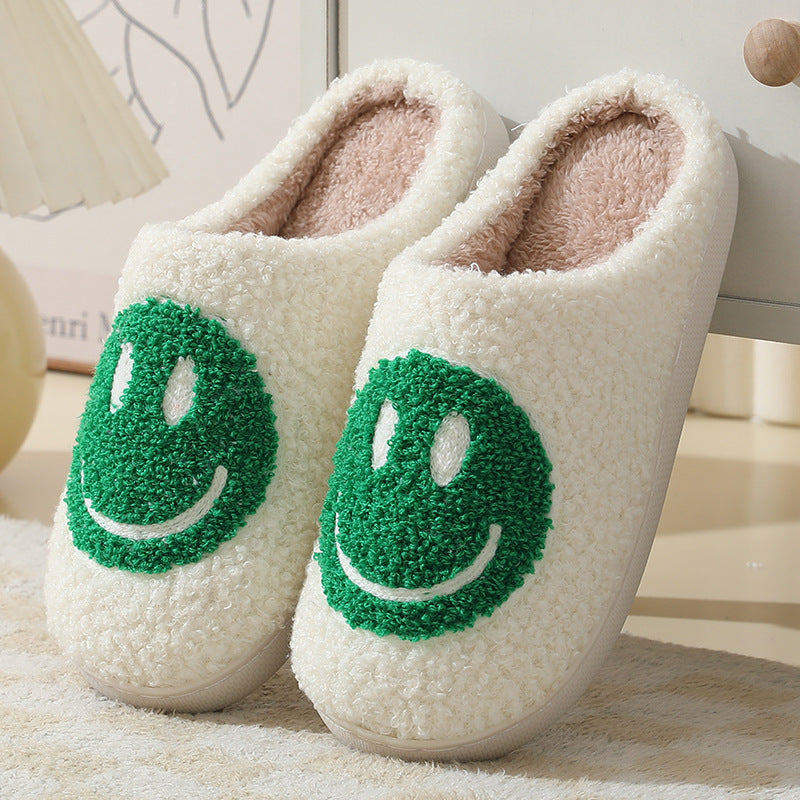 Mysiga Smiley Face Plyschsandaletter – Komfort & Stil