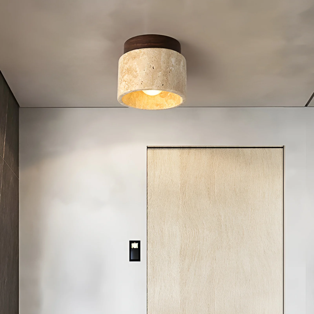 Elegant Japansk Taklampa – Lugnande LED-belysning