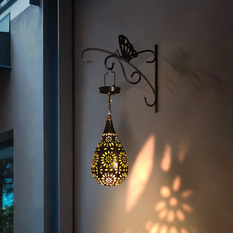 Solcellsdriven Elegant Hängande Lampa Utomhus