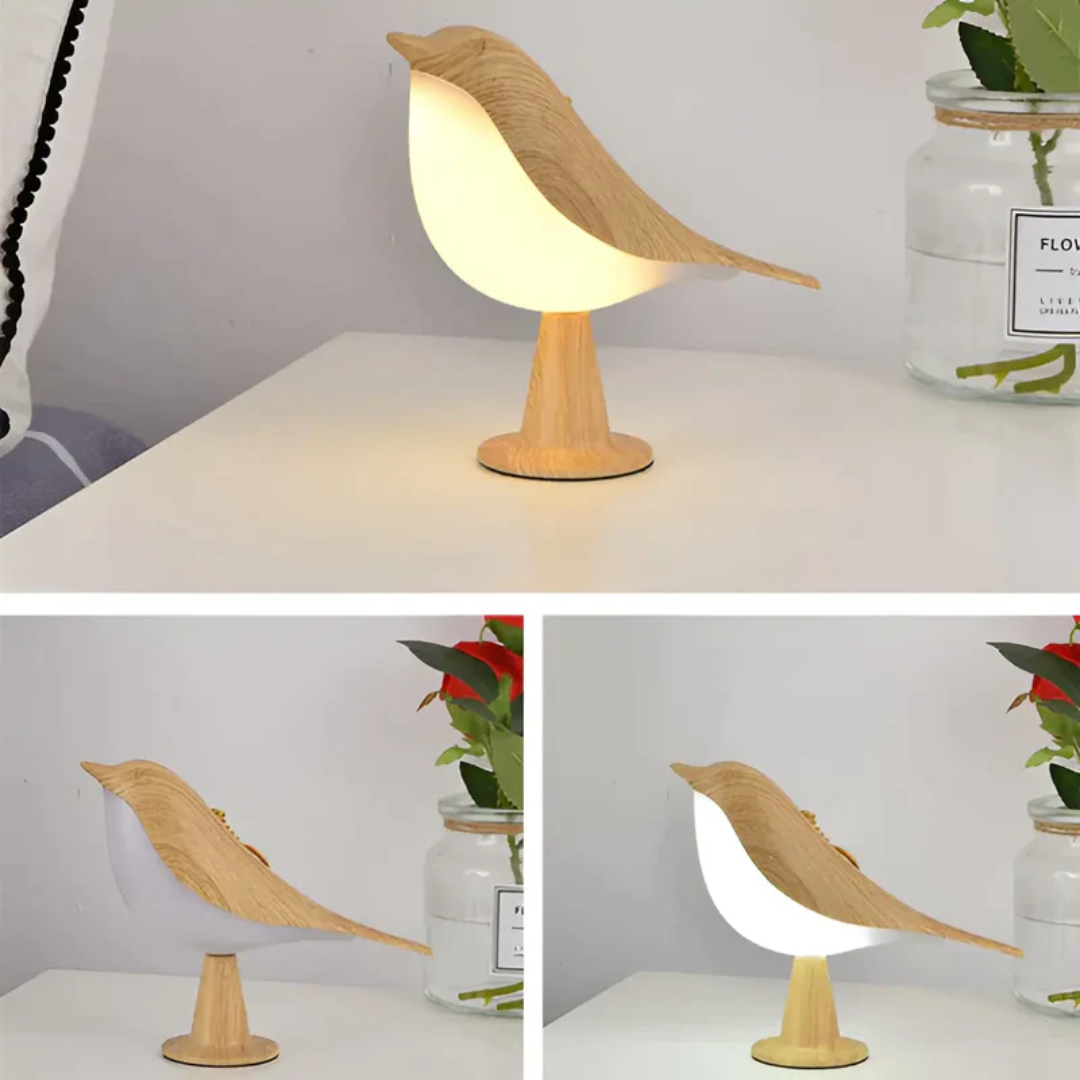 Förtrollande Touch-Control LED Fågelampa – Stilfull Belysning för Hemmet