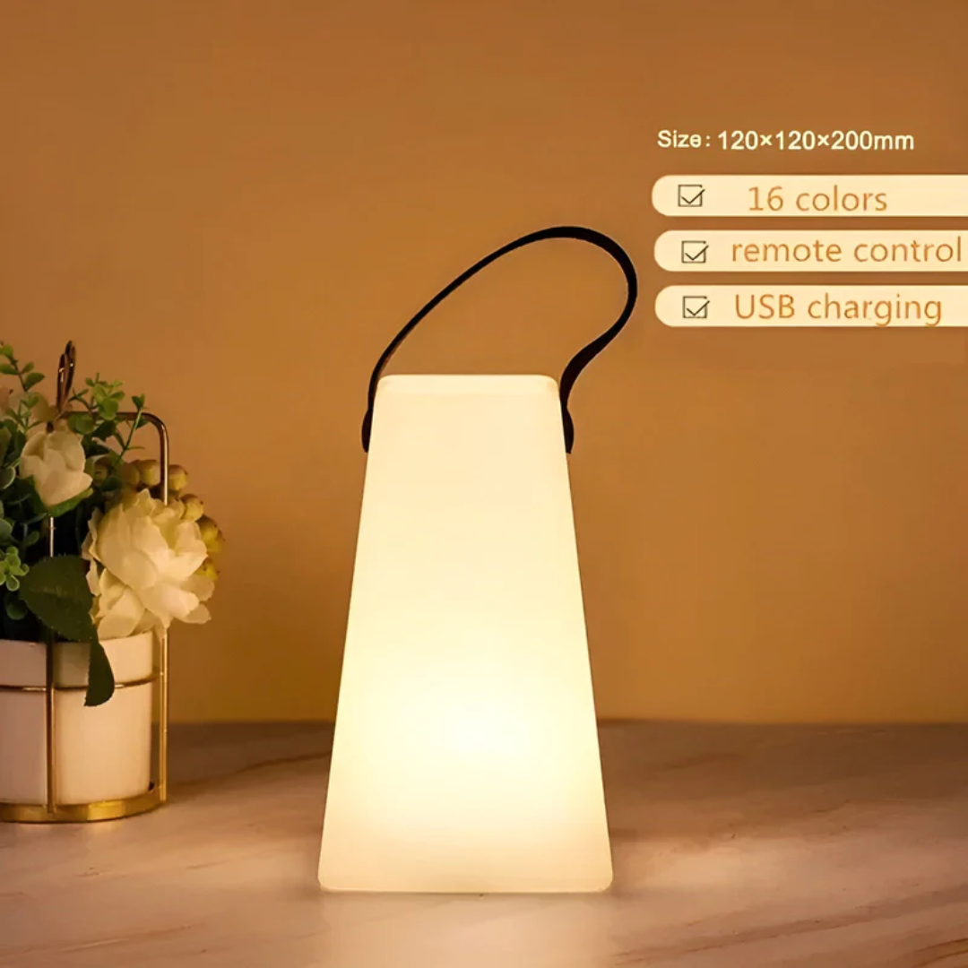 Bärbar Vattentät LED Bordslampa – Stilfull & Trådlös