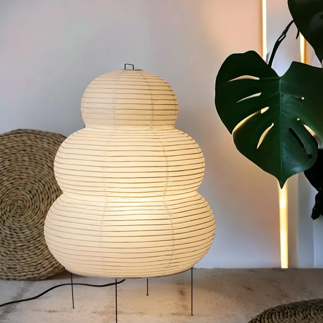 SereneAura Wabi-Sabi Golvlampa – Lugn & Stilfull