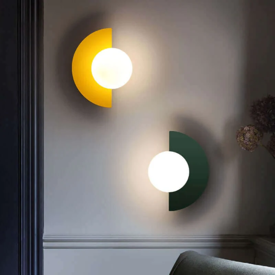 Modern Chic Halvmåne Vägglampa i Metall