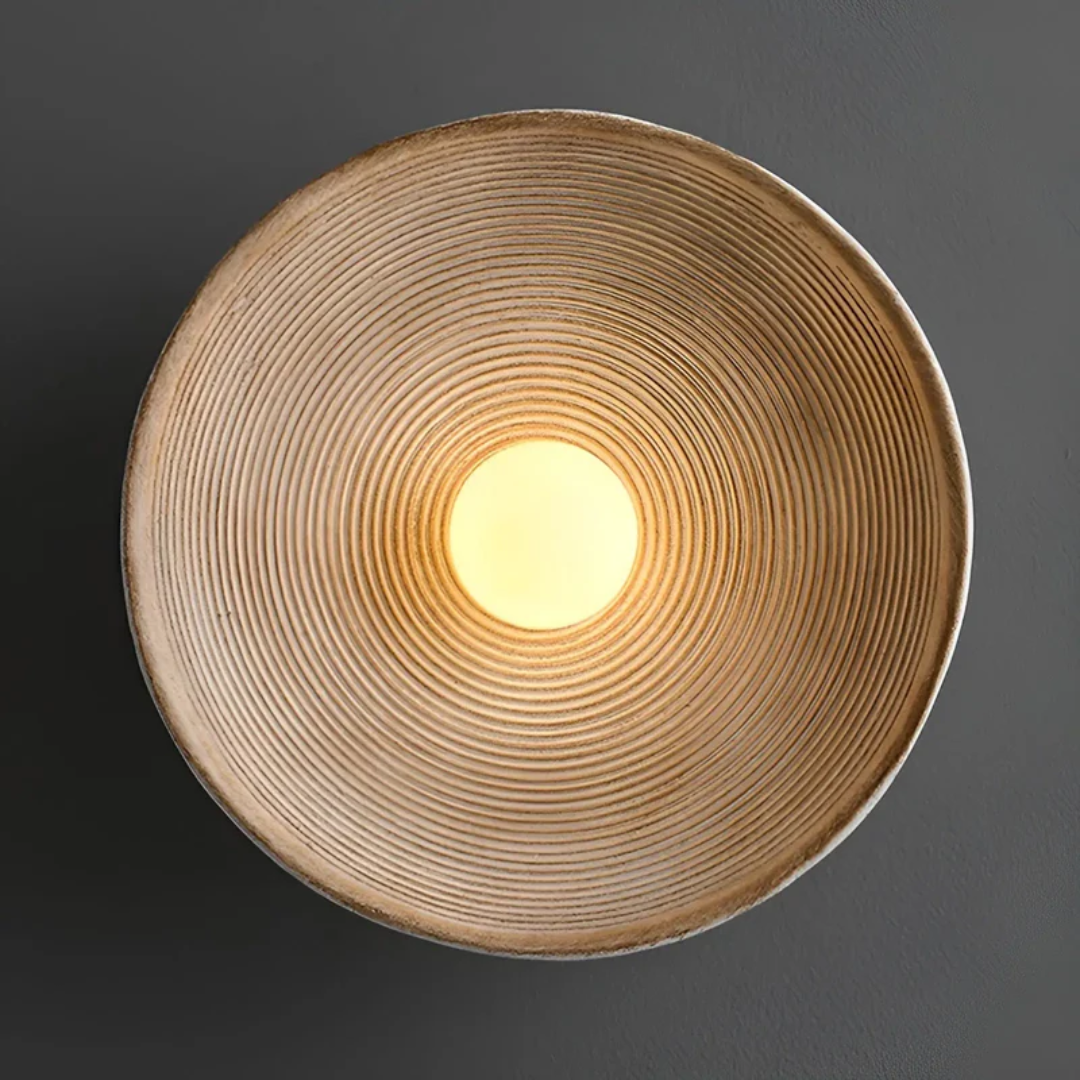 Elegant Wabi-Sabi Vägglampa – Stilfull Belysning