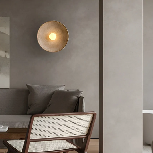 Elegant Wabi-Sabi Vägglampa – Stilfull Belysning