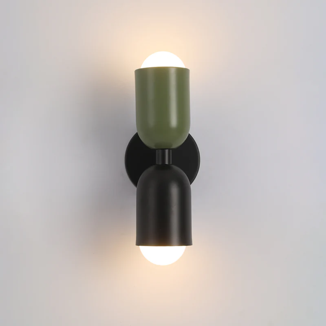 Modern Dubbel-Sidig LED Vägglampa – Färgstark & Stilren