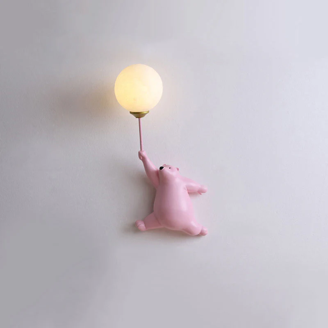 Bedårande LED Björn Vägglampa för Barnrum