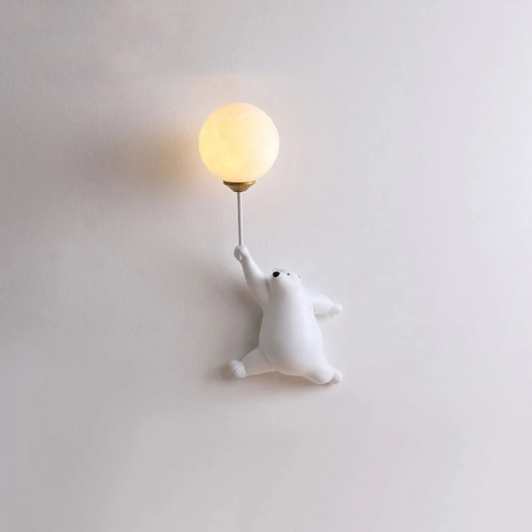 Bedårande LED Björn Vägglampa för Barnrum