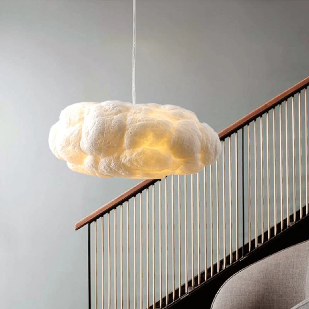 Elegant Molnformad LED Pendellampa för Mysiga Hem