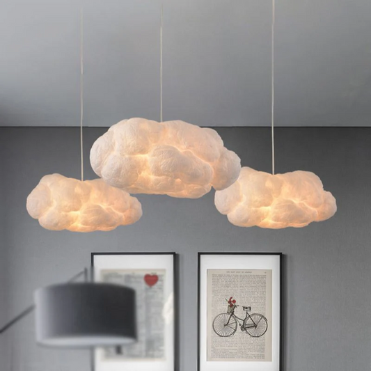 Elegant Molnformad LED Pendellampa för Mysiga Hem