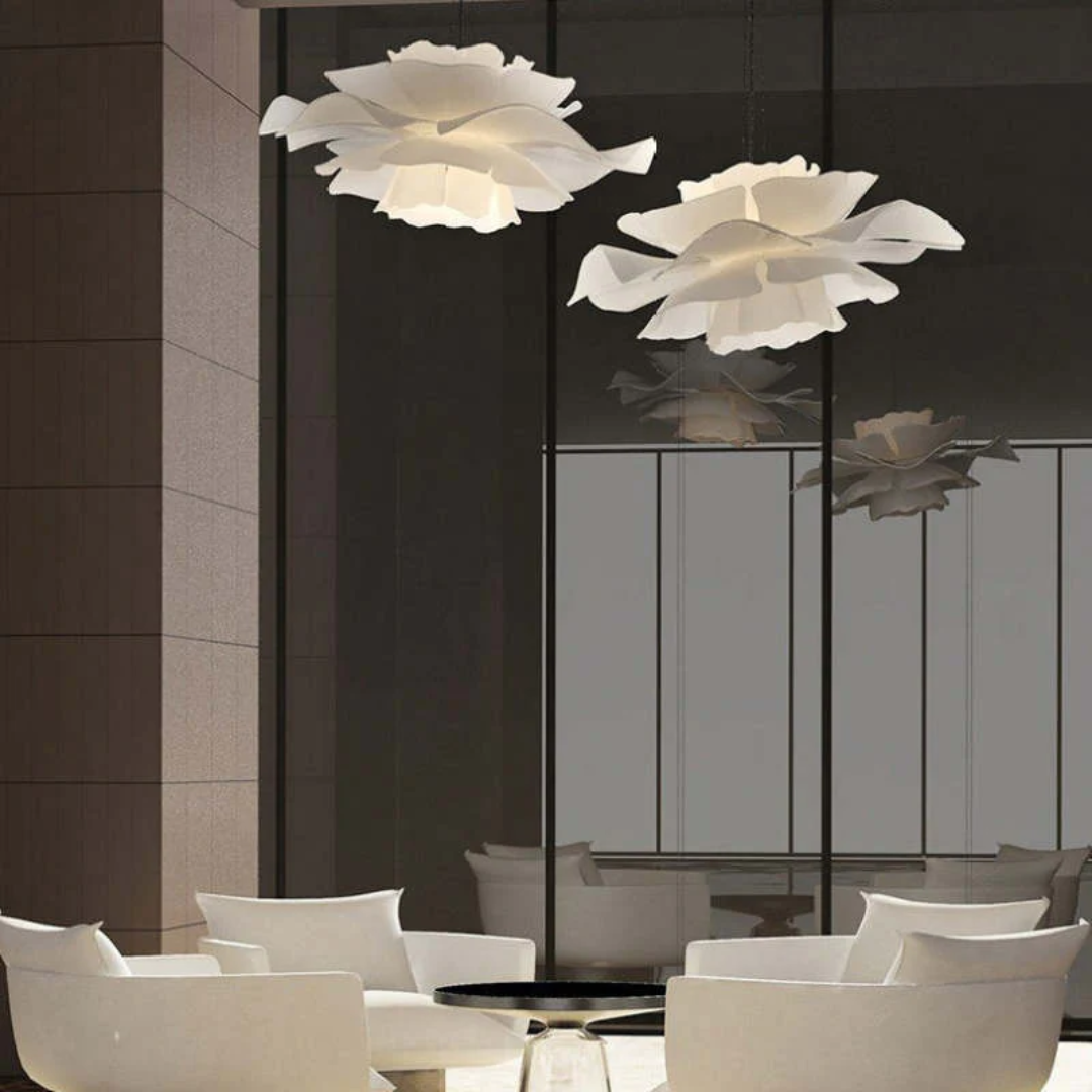 Elegant Blomformad Pendellampa – Modern Belysning