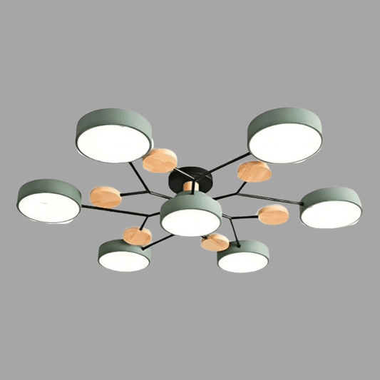 Skandinavisk Grenad LED Taklampa – Modern & Mysig