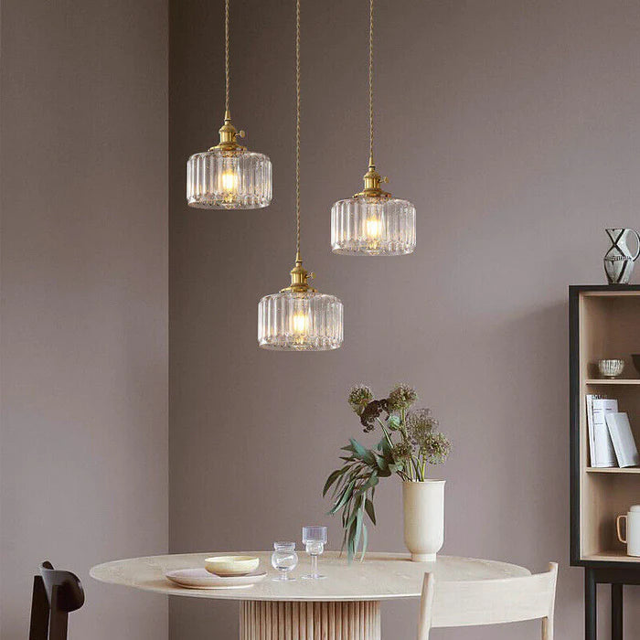 Vintage Kristallpendellampa – Elegant & Justerbar Belysning
