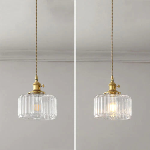 Vintage Kristallpendellampa – Elegant & Justerbar Belysning