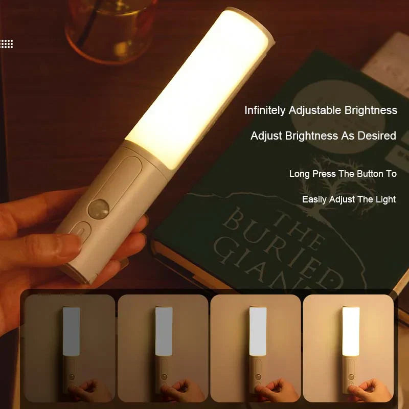 Smart LED Nattlampa med Rörelsesensor och Uppladdning