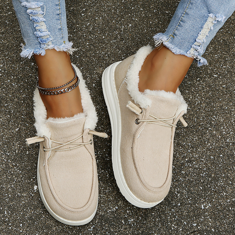 Eleganta Vintersneakers med Mysigt Foder