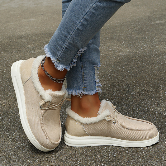 Eleganta Vintersneakers med Mysigt Foder