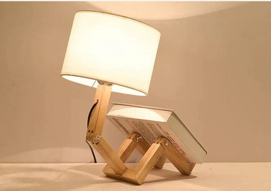 Lekfull Justerbar Robotlampa med Bokhållare